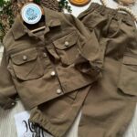 کت و شلوار کارگو کتان