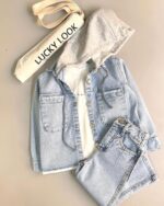 کت جین کلاه دار LUCKY LOOK