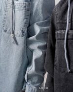 کت جین کلاه دار LUCKY LOOK - تصویر 4