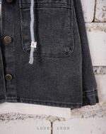 کت جین کلاه دار LUCKY LOOK - تصویر 9