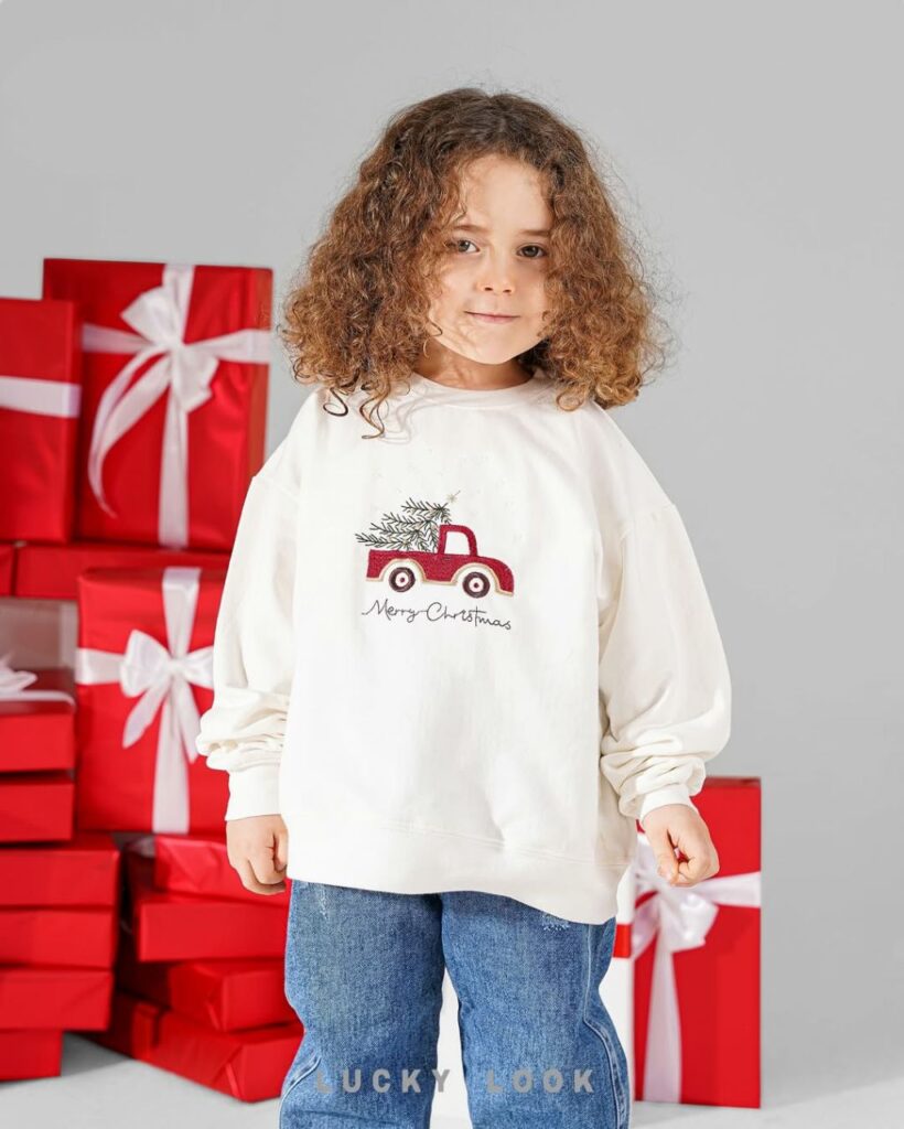 دورس تک گلدوزی کریسمس LUCKY LOOK