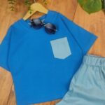 تی شرت شلوارک پسرانه تک جیب