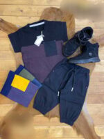 تی شرت شلوارک کتان کاغذی - تصویر 2