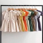 سارافون یقه دار لینن AKU