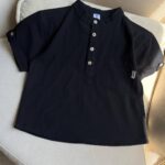 پیراهن مشکی آستین کوتاه - تصویر 2