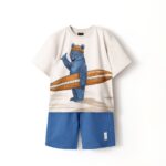 ست دوتیکه چاپی خرس ساحلی AKU