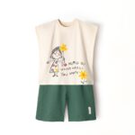 ست دوتیکه چاپی دخترک شاد AKU