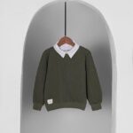 بلوز یقه دار مجلسی بیسکوییتی LUCKY LOOK