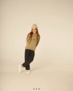 شلوار جین مام فیت زاپ دار AKU - تصویر 3