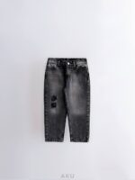 شلوار جین مام فیت زاپ دار AKU