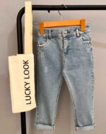 شلوار جین راسته نقلی LUCKY LOOK - تصویر 2