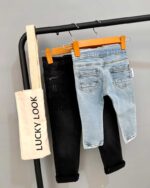 شلوار جین راسته نقلی LUCKY LOOK - تصویر 4