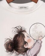 کراپ شلوار دختر ماه LUCKY LOOK - تصویر 3