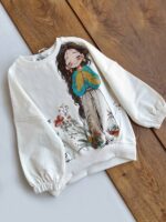 بلوز شلوار  Flower girl دخترانه چاپی LUCKY LOOK - تصویر 2