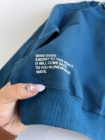 بلوز دورس گلدوزی حروف اسپرت LUCKY LOOK - تصویر 9