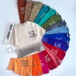 تی شرت عیدانه بیسیک رنگین کمانی LUCKY LOOK