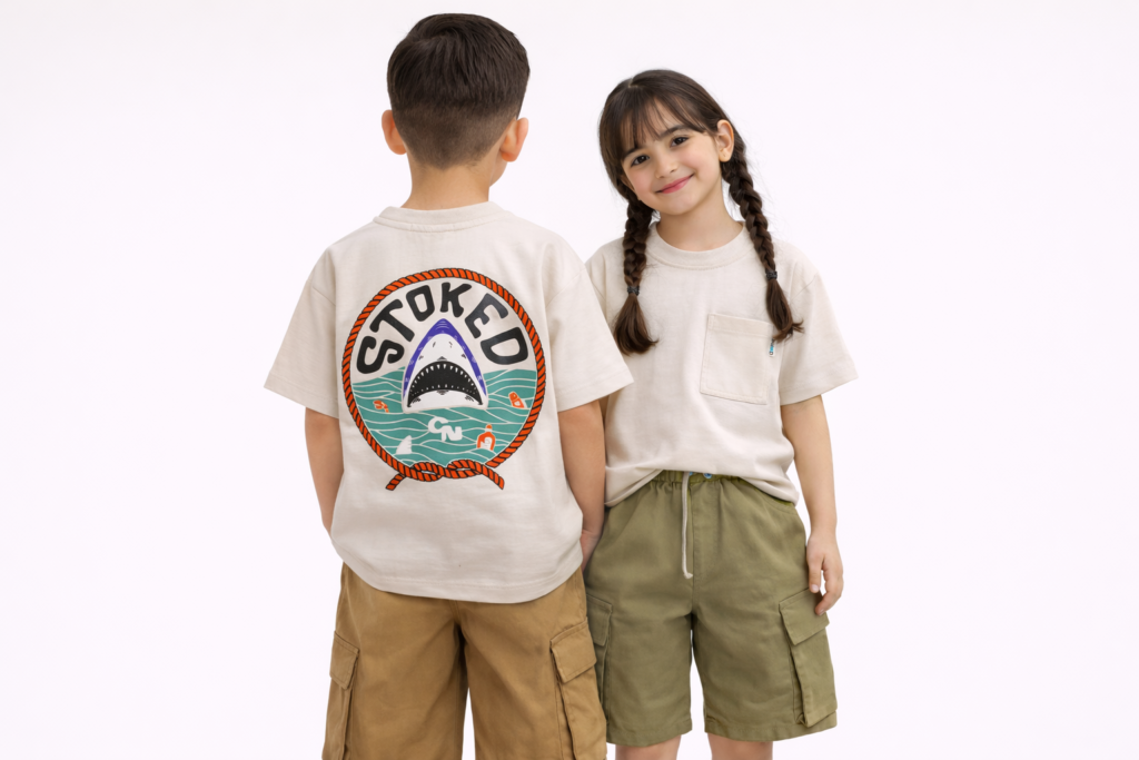 تی شرت شلوارک کتان شارک