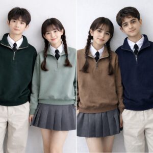 بلوز نیم زیپ سلانیک LUCKY LOOK