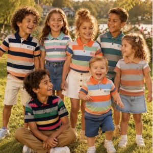 تی شرت رنگین کمانی وارداتی KiDS