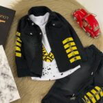 3 تیکه Off White ( کت و شلوار و تاپ )